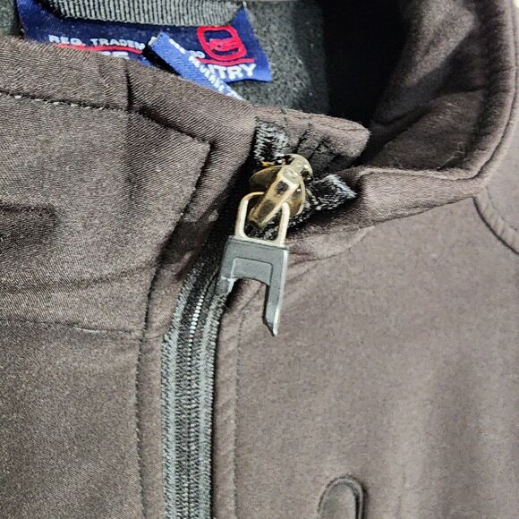 Free Country Men Windbreaker Jacket Soft Shell Insulated Fleece Lined Medium Zip - Picture 13 of 13